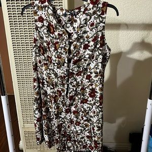 Cute Red Floral Romper